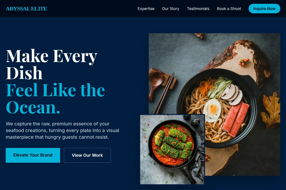 Ocean Food Photography